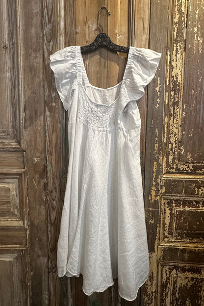 Flutter Linen Dress