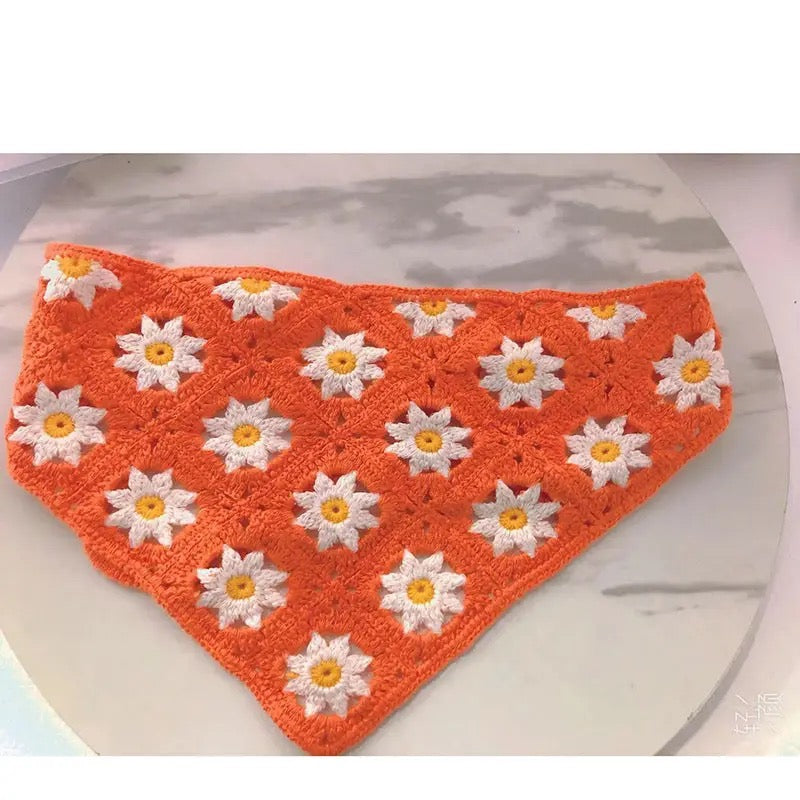 Daisy Crochet Bandana