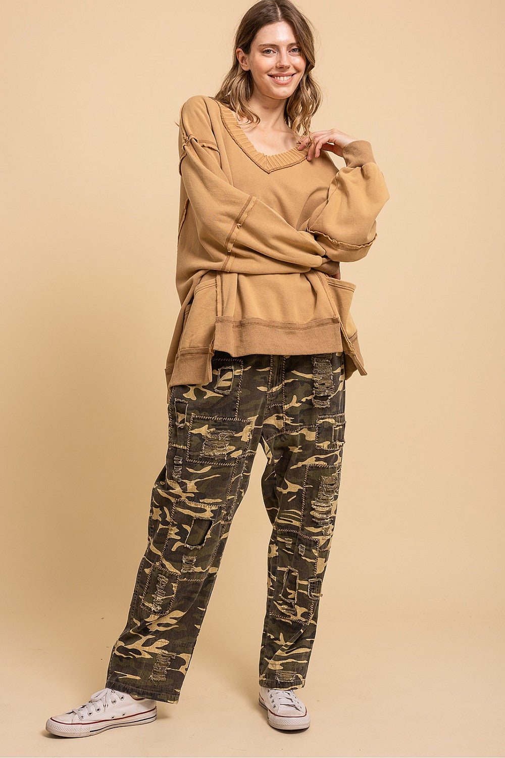 Patched Camo Pants