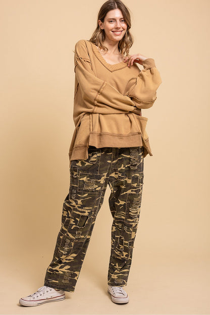 Patched Camo Pants