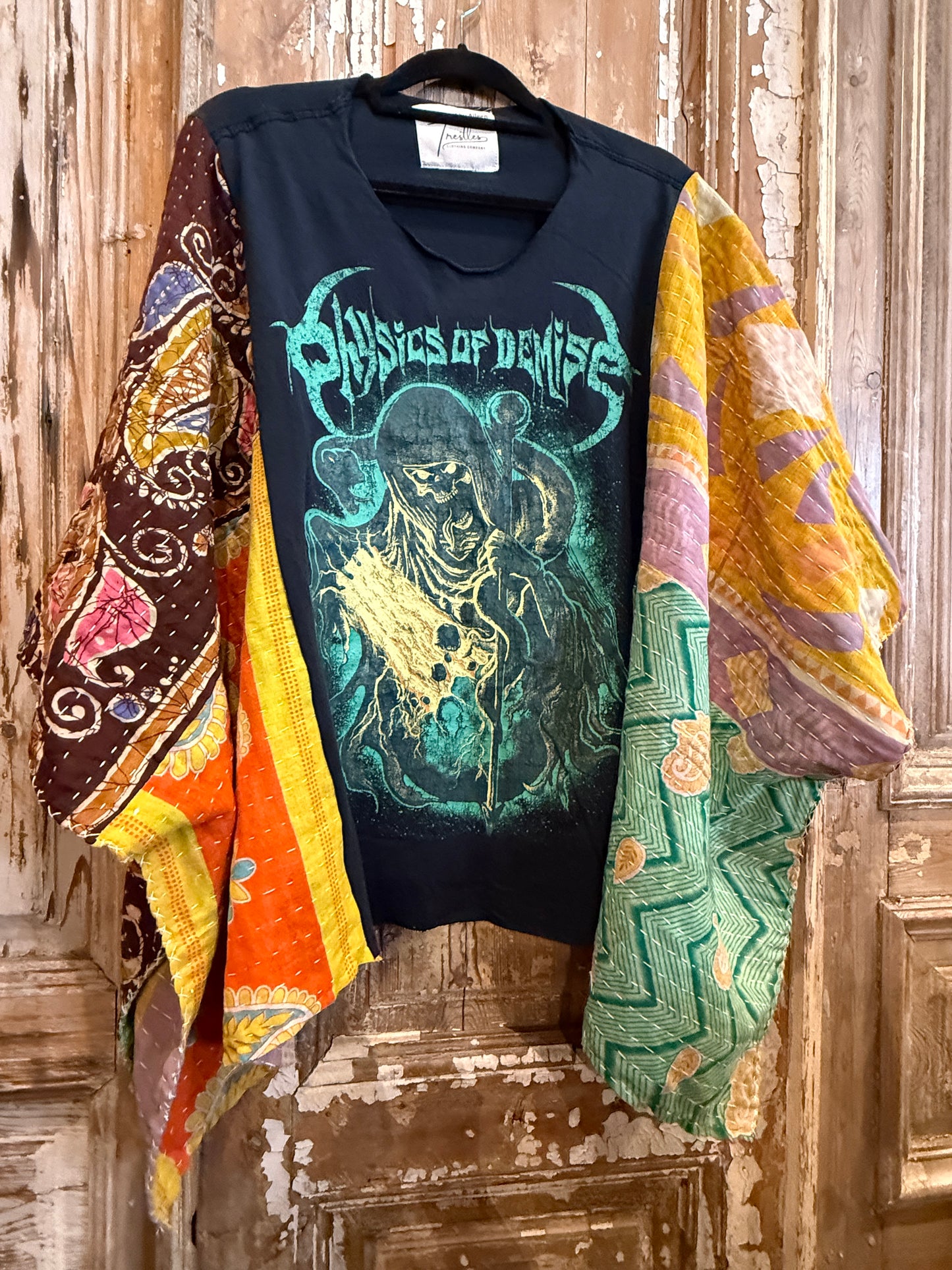 S/M Up Cycled Kantha Poncho