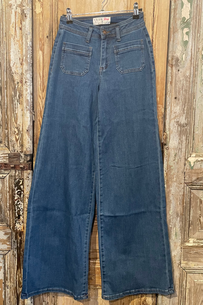 Stretchy  Front Pocket Jeans