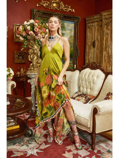French Riviera Tasseled Dress