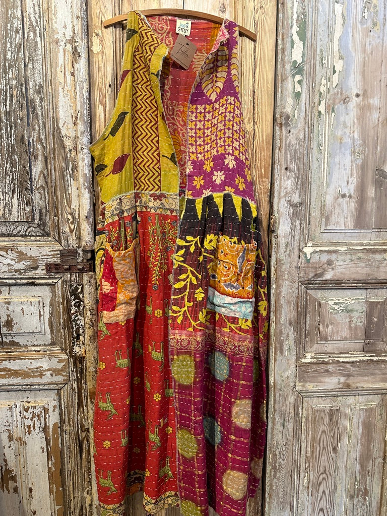 Kantha Sunrise Vest Duster