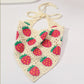 Strawberries Crochet Bandana