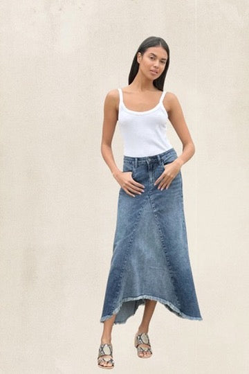 Denim Maxi Skirt