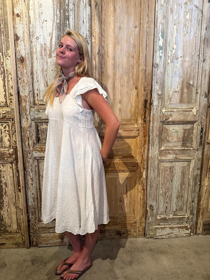 Flutter Linen Dress