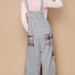 Knit Floral Patched Overalls-9920