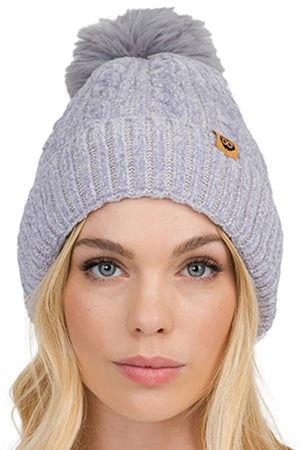 Chenille Lined Beanie