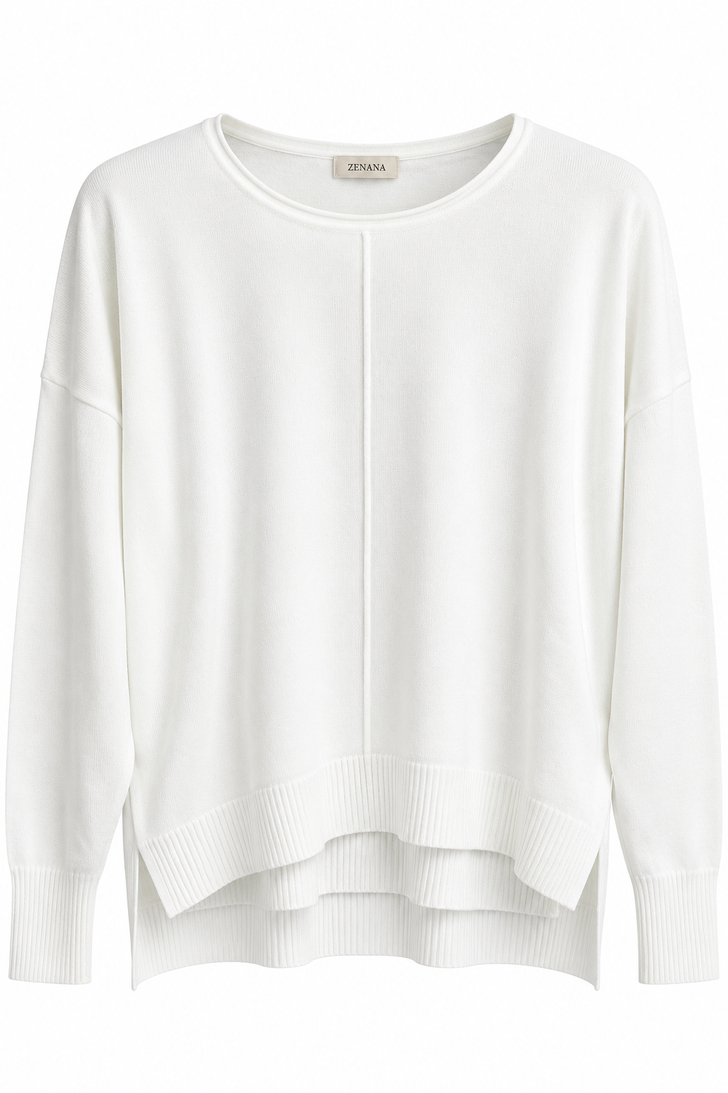 Short Center Seam Sweater-9874
