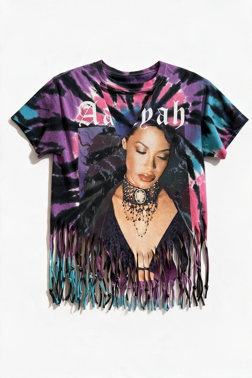Up Cycled Fringe Band Tee