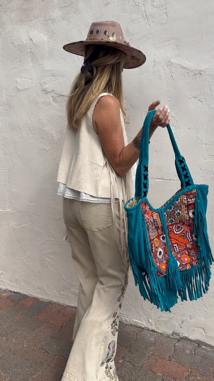 Boho Fringe Tote