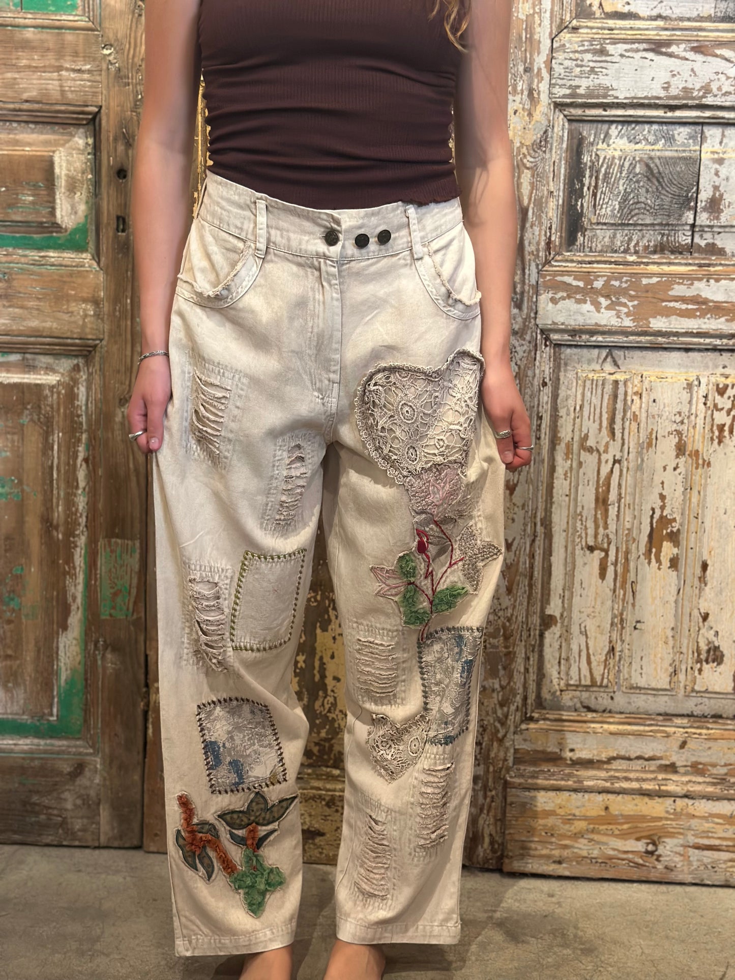 Lace Heart Pants