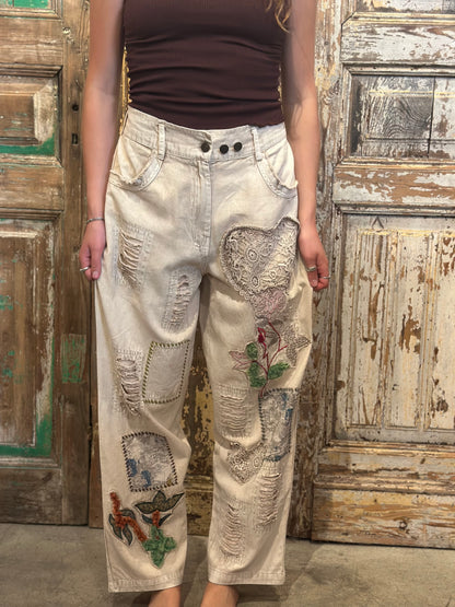 Lace Heart Pants