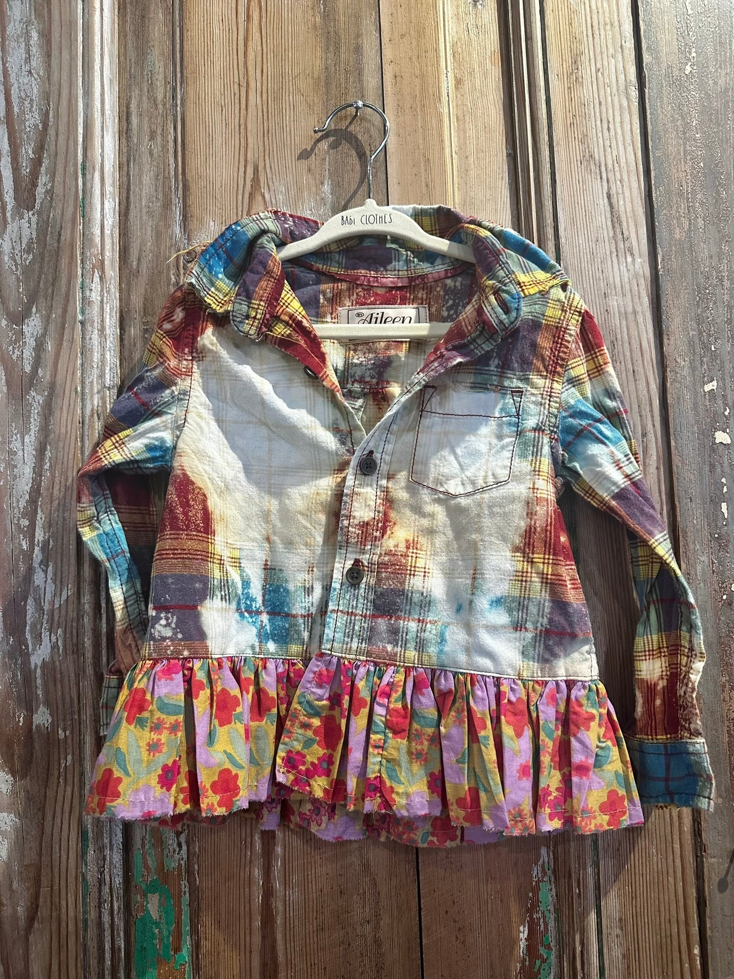2T Ruffled Plaid