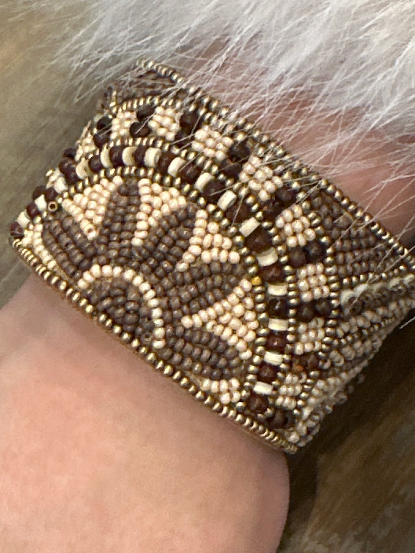 Beaded Metal Cuff