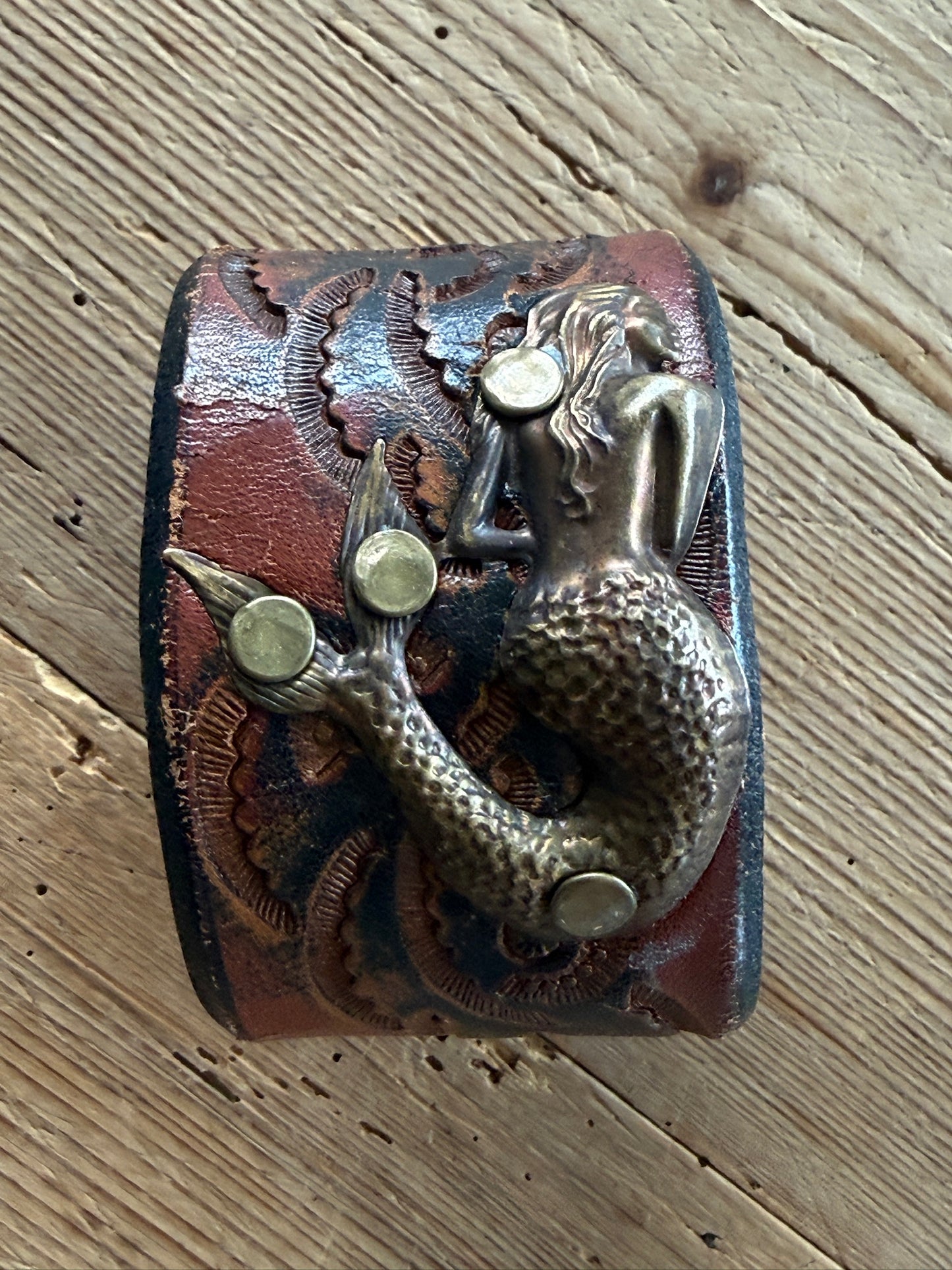 Brown Leather Cuffs