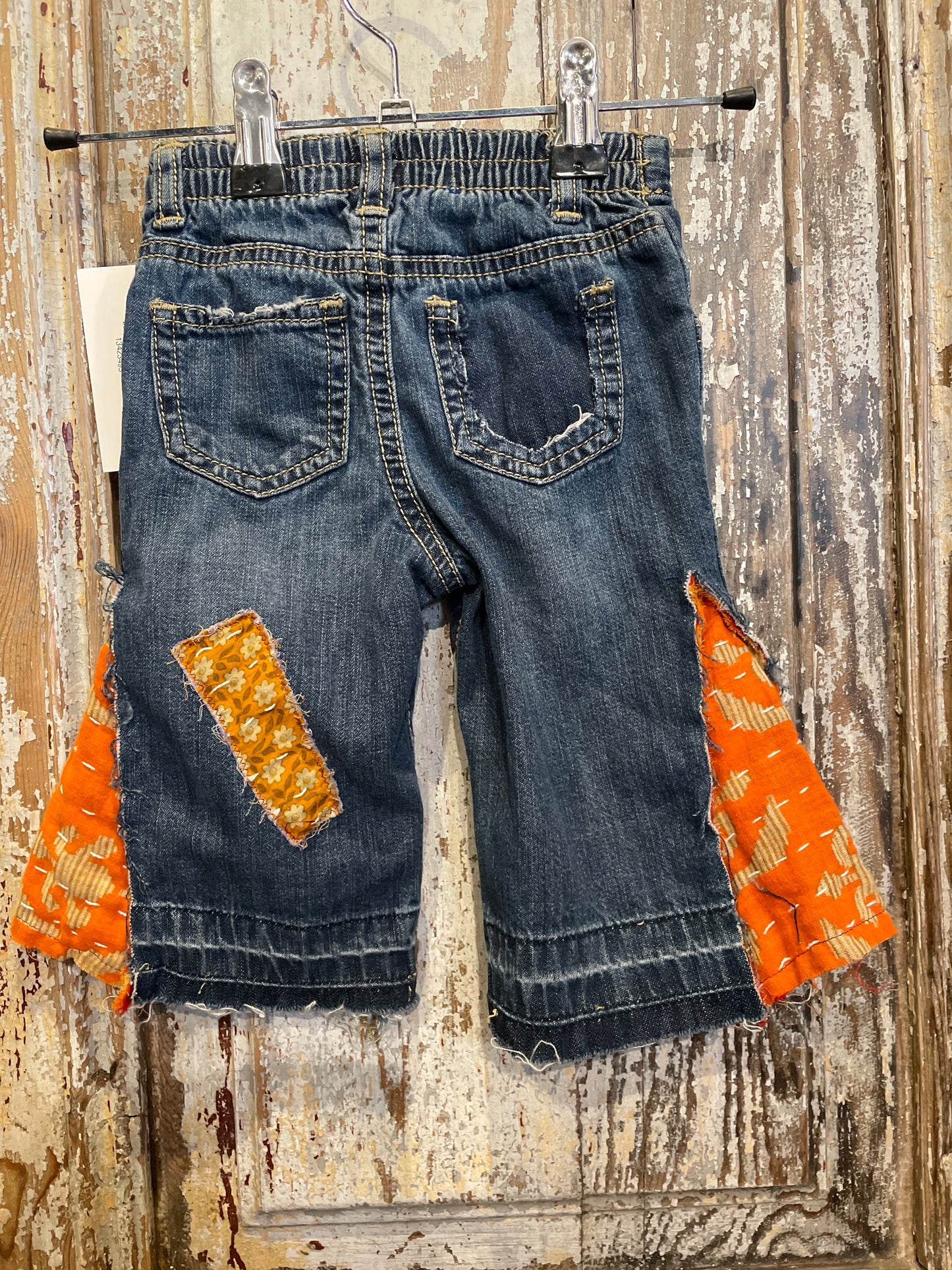 3-6m Up Cycled Kids Bell Bottoms