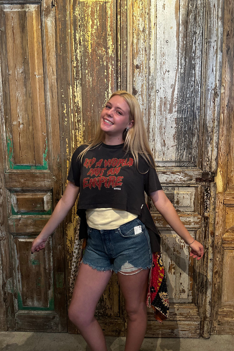 Up Cycled Not Empire Hi-Lo Top
