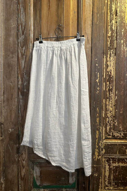 Side Button Asymetrical Skirt