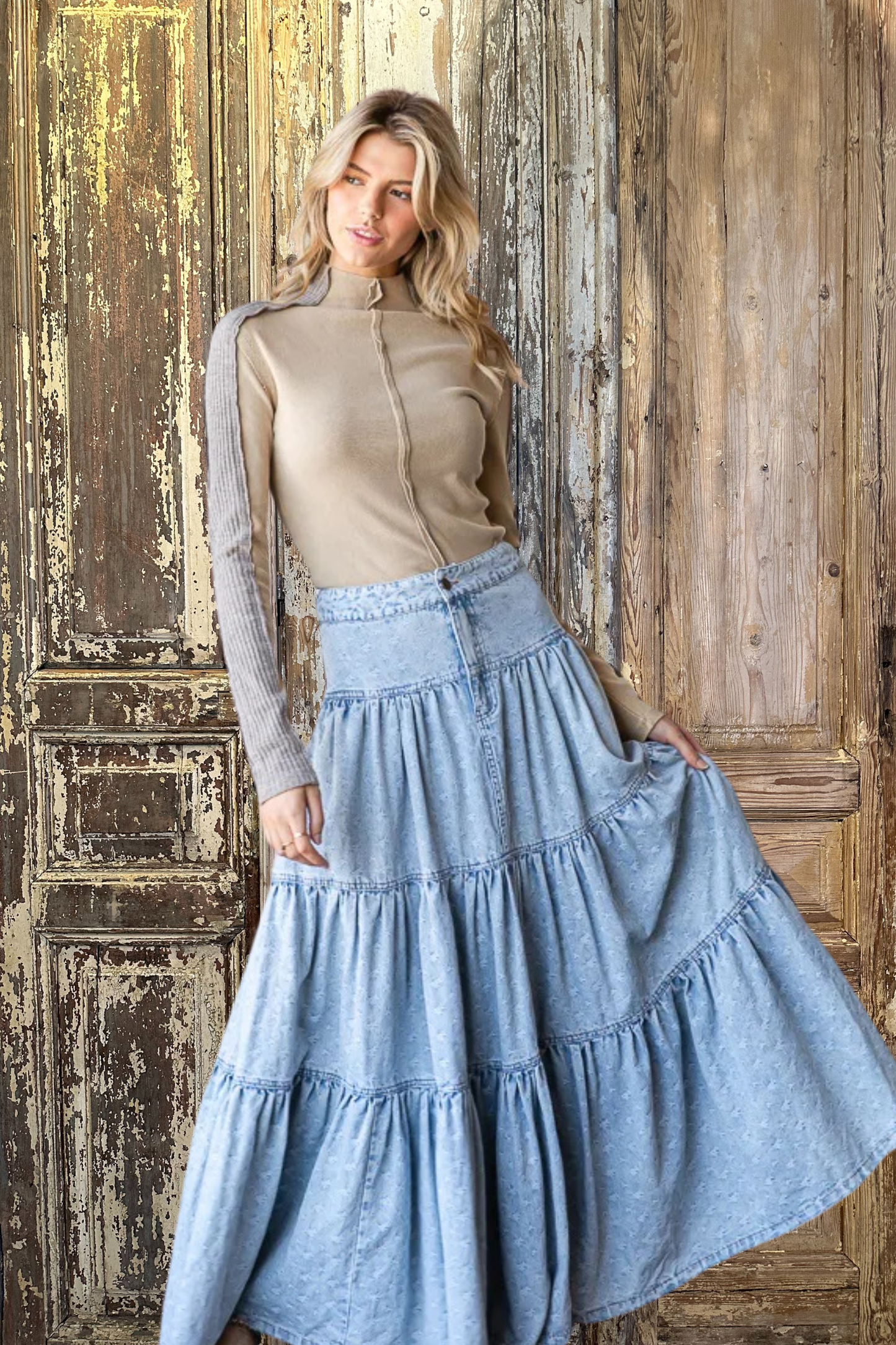 Maxi Tiered Skirt