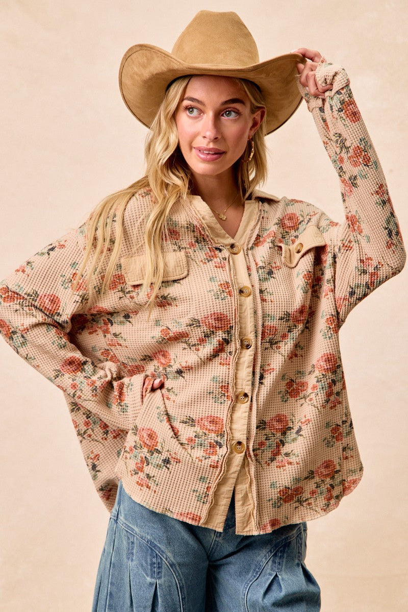 Floral Thermal Shacket