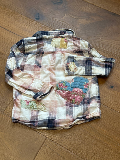 4T Quilted Heart Flannel