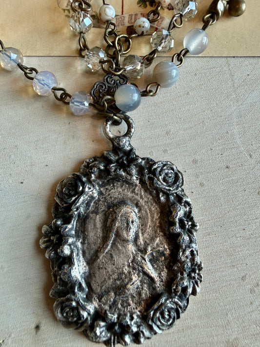 Multi Strand Religious Necklace