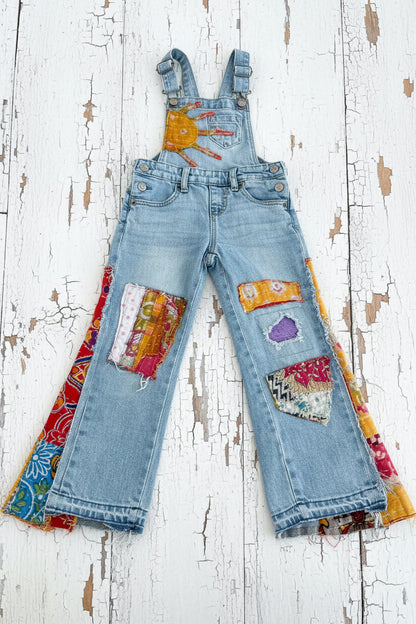 Size 4-5 Sun Bell Bottom Overalls
