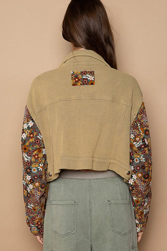 Floral Sleeve Jacket