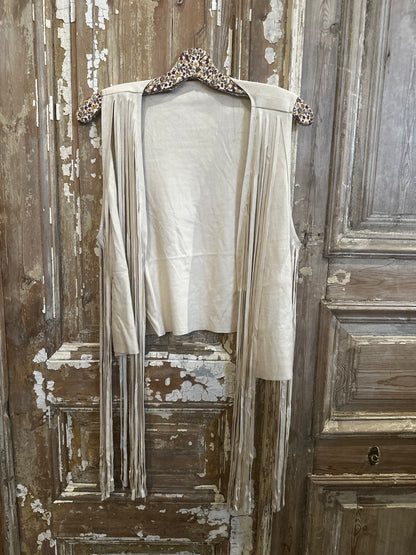 Suede Fringe Vest