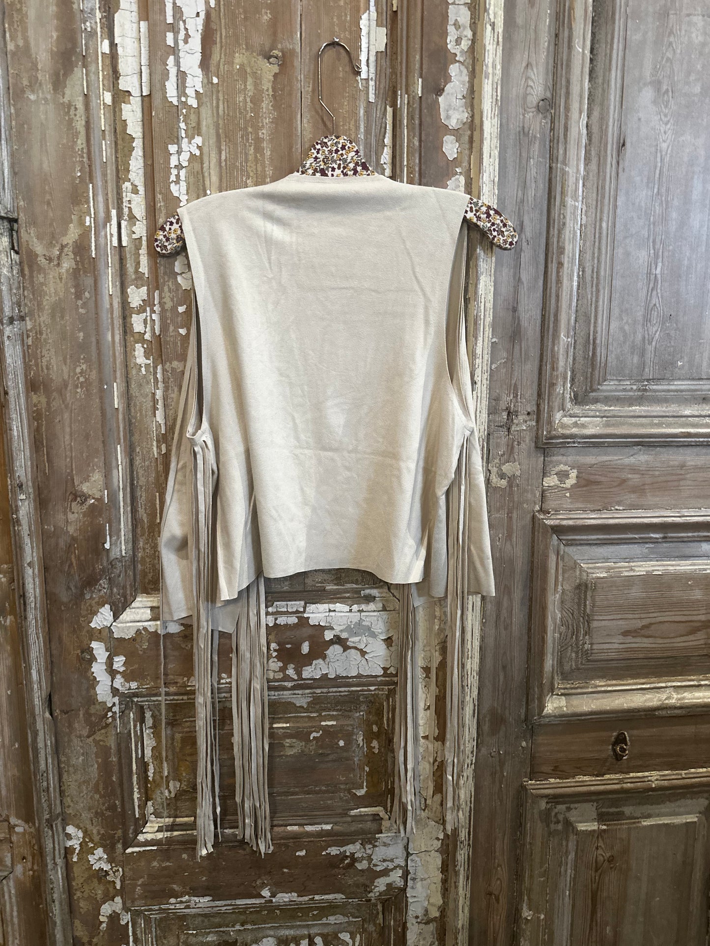 Suede Fringe Vest