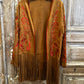 Embroidered Suede Jacket