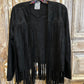 Studs Fringe Suede Jacket