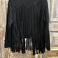 Studs Fringe Suede Jacket