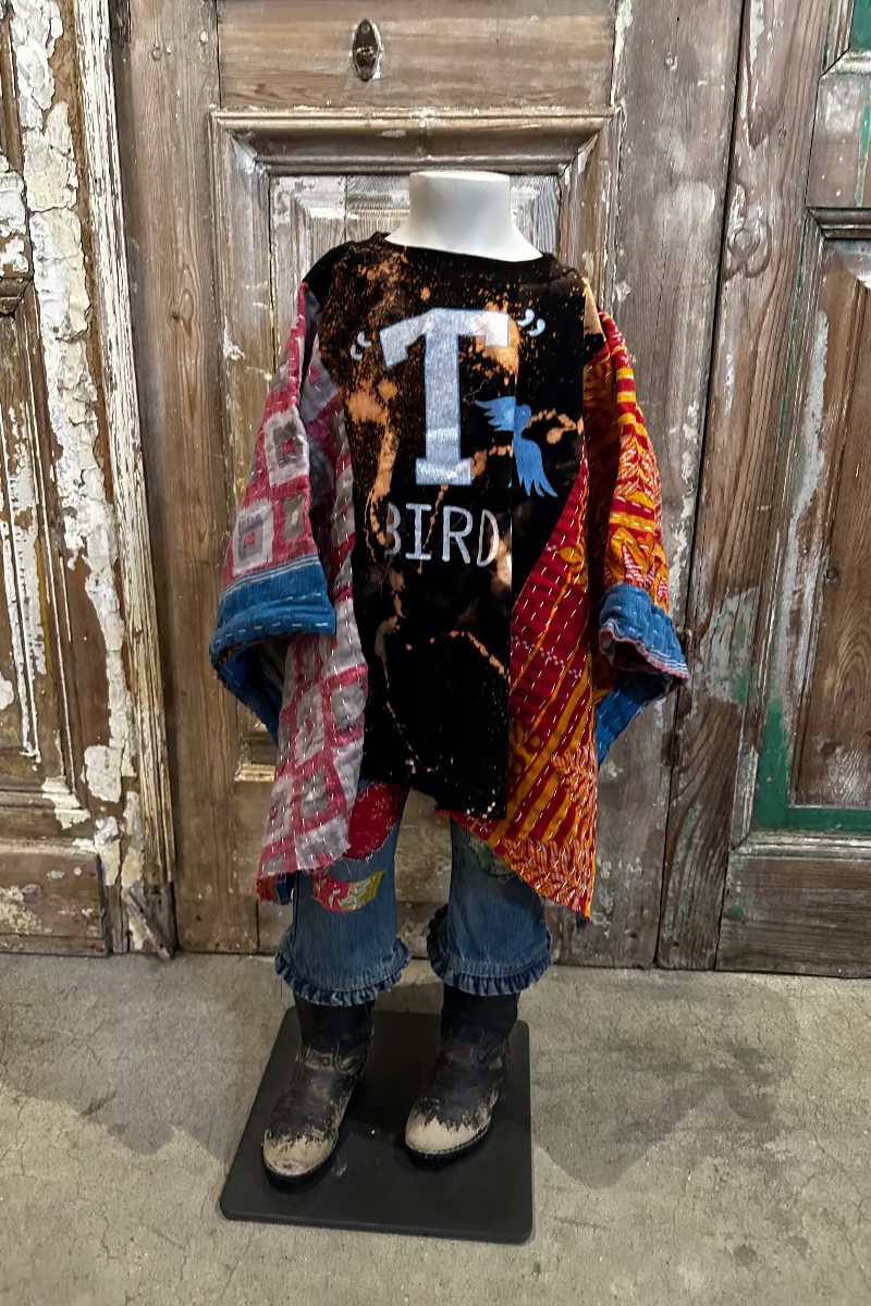 5y T Birds Poncho