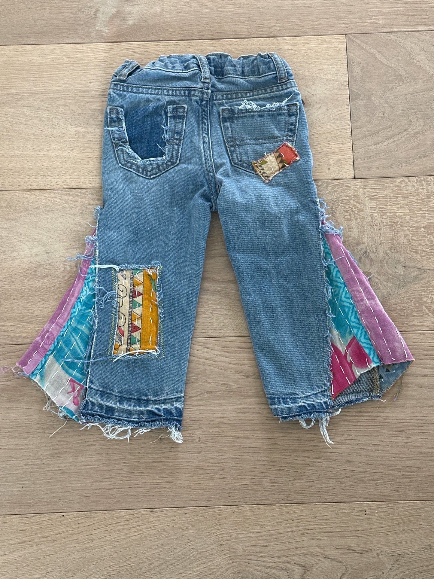 12-18m Up Cycled Kids Bell Bottoms