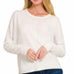 Short Center Seam Sweater-9874