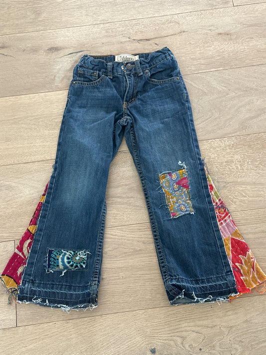 4-5y Up Cycled Kids Bell Bottoms