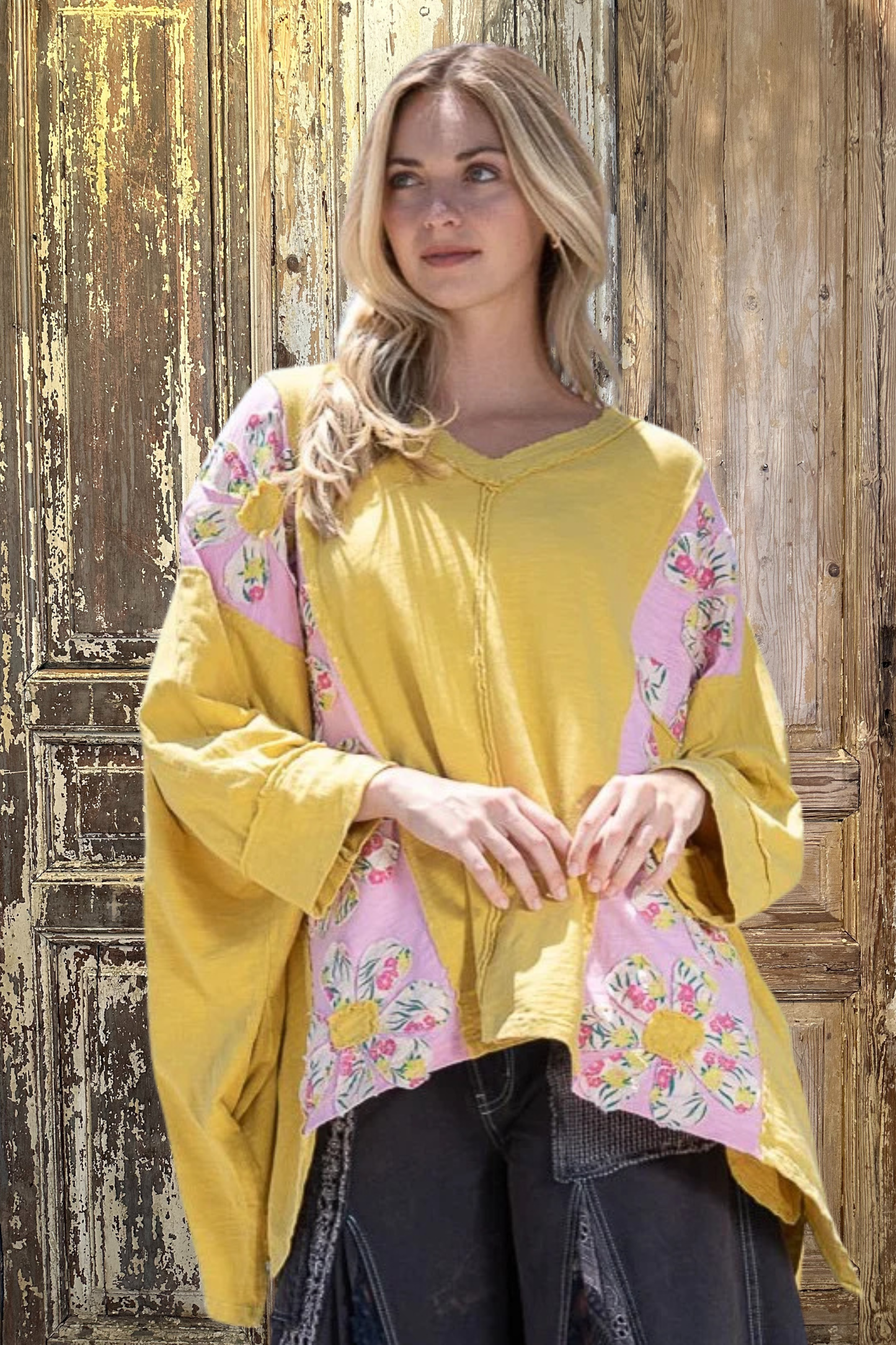 Daisy Applique Tee-9986