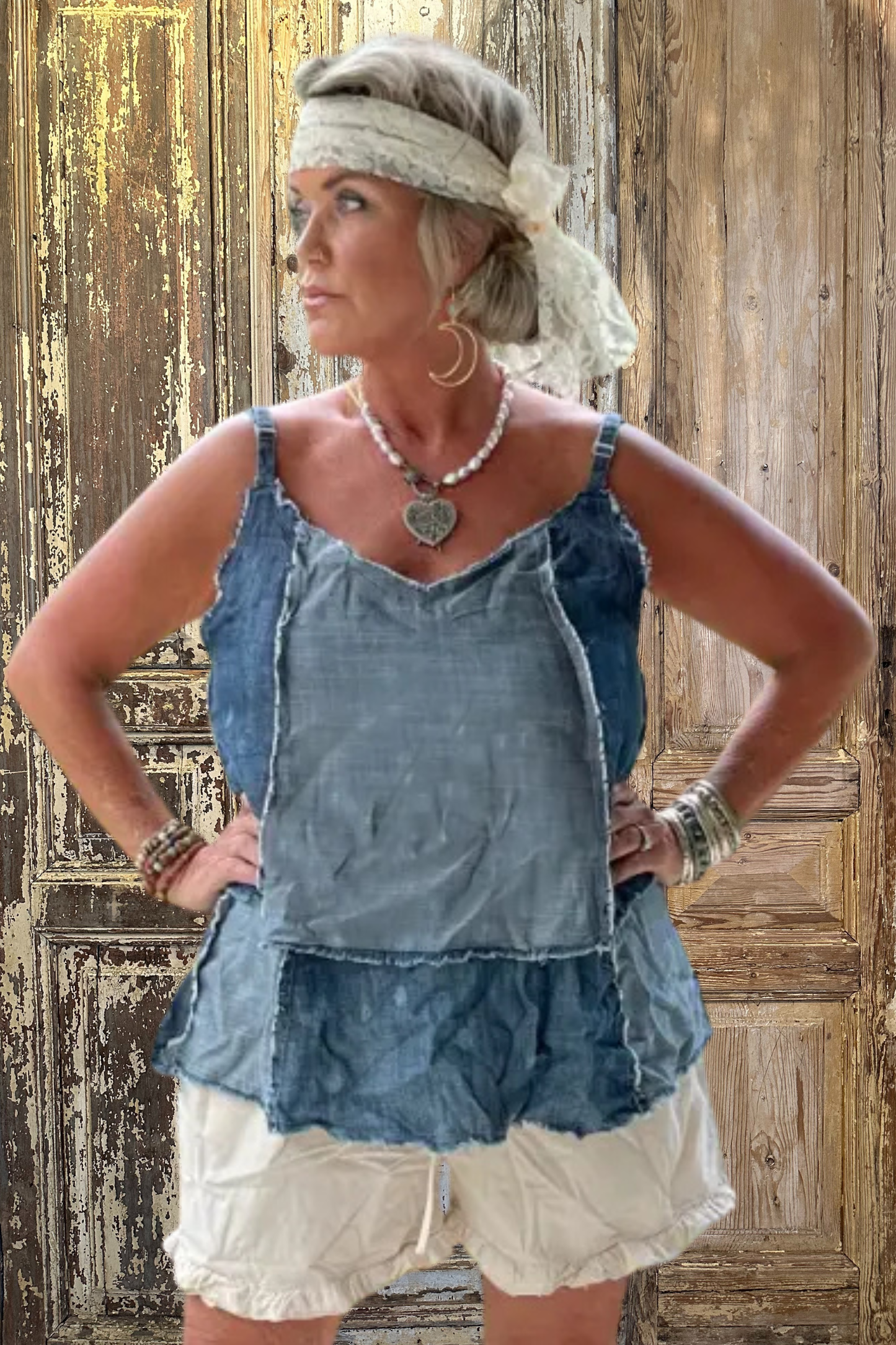 Patchwork Skies Tank Top-9935