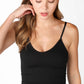 Ribbed V Neck Cami-9885