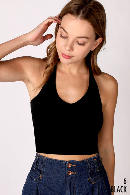 Halter Crop Top-9889