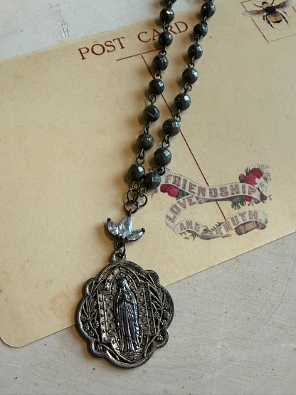 Shimmer Bead Religious Charm