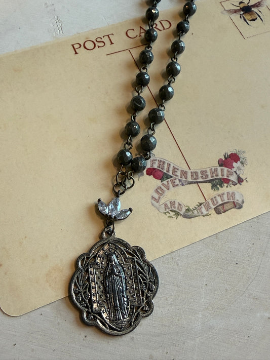 Shimmer Bead Religious Charm