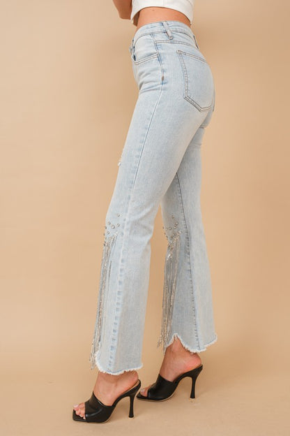 Sequins Fringe Flare
