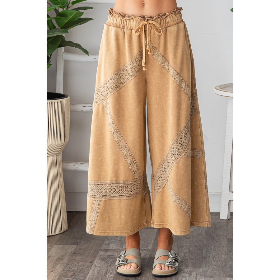 Lace Trim Pants