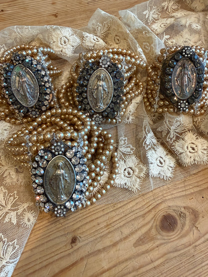 Religious Pearl Bracelet