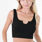 Notched Crop Tank-9903