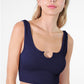 Notched Crop Tank-9903